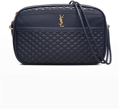 Saint Laurent Victoire YSL Quilted Leather Camera Bag